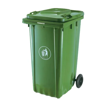 240 liter HDPE Outdoor portable Trash Bin Can Recycling Waste Bin Plastic Dustbin for Parks