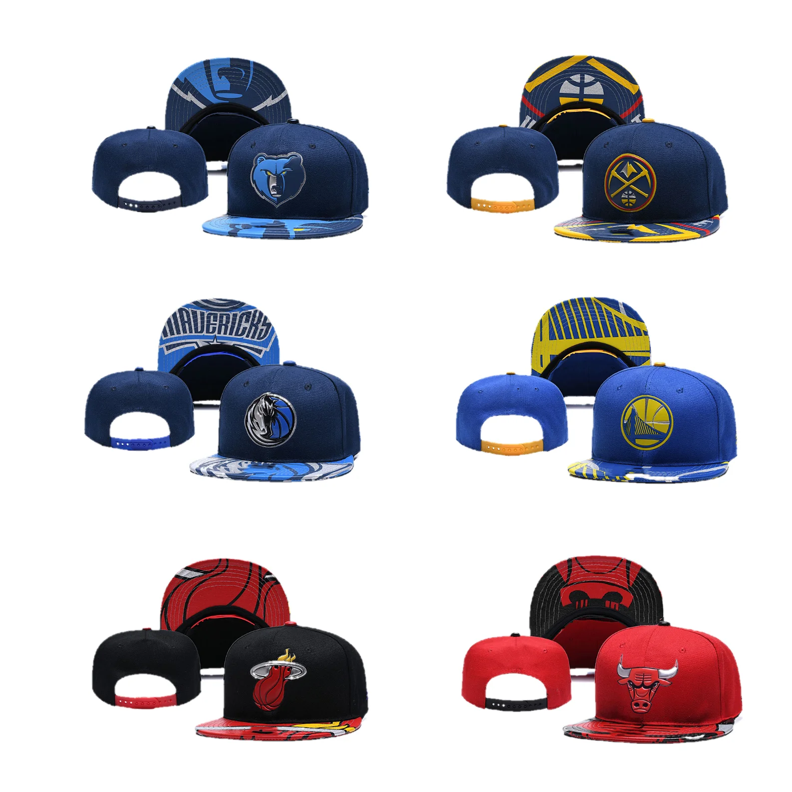 Ready To Ship Gorras New Arrivals Wholesale  Embroidery Vintage Sport and ness Snapback Fitted Hat For All Basketball Team Cap