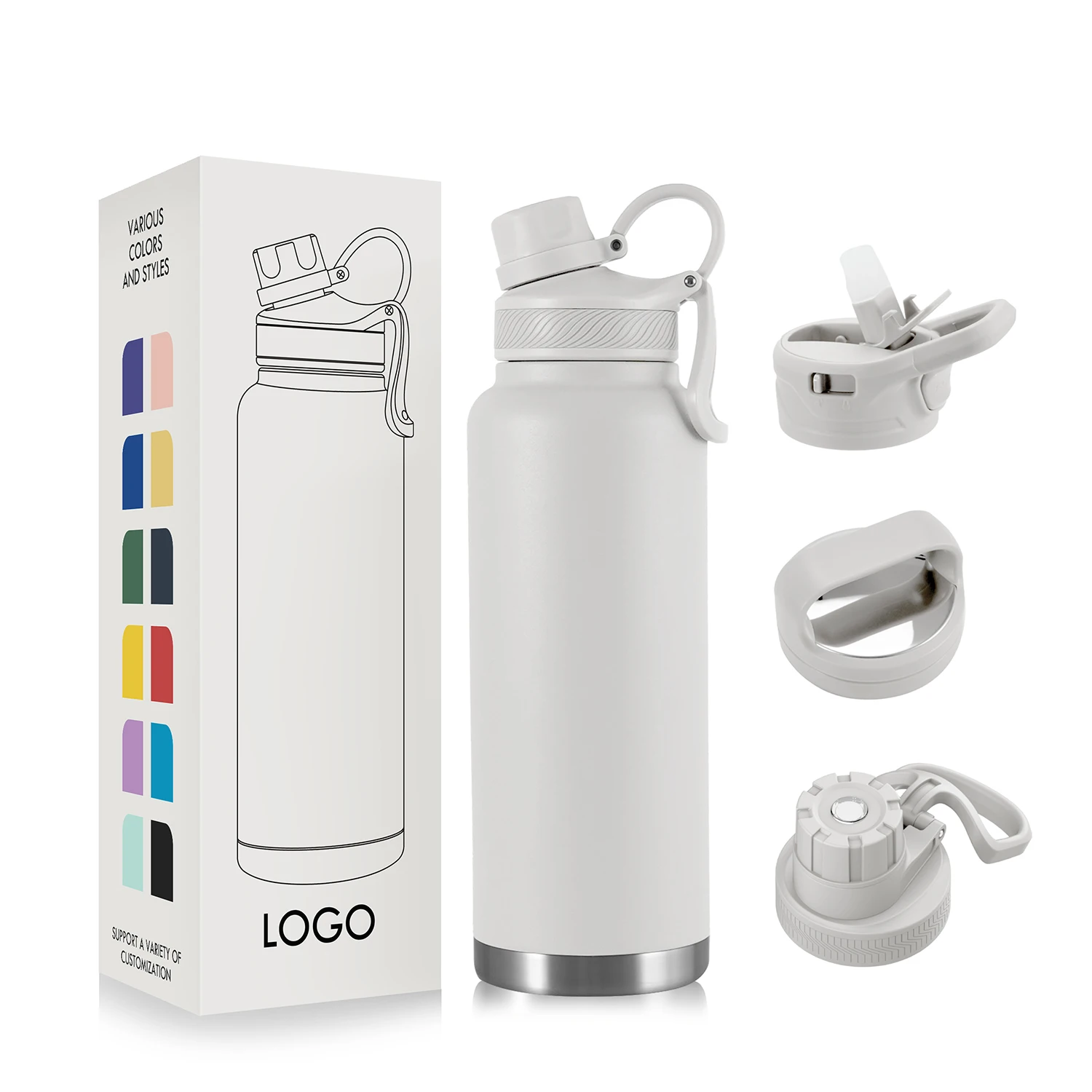 32OZ double wall  vacuum insulated stainless steel water bottle metal vacuum flask stainless steel sports water bottle