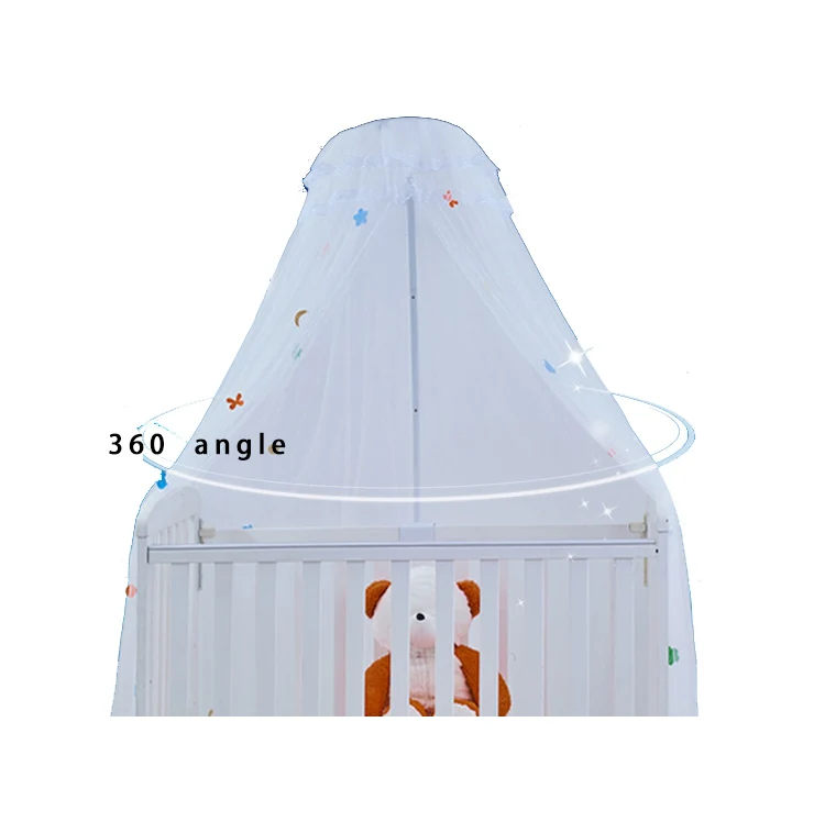 foldable portable baby canopy round mosquito net boys girls princess bed crib netting for kids room decoration