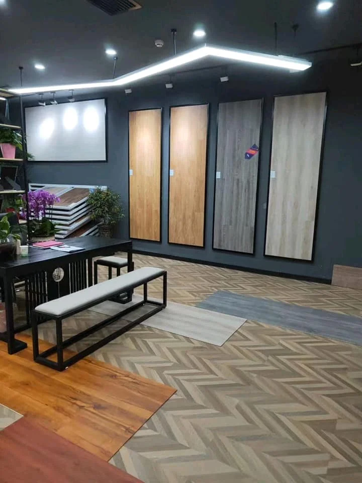 Wood Looking Laminate Flooring Spc Vinyl Good Quality Laminate Flooring Iso9001 Iso14001