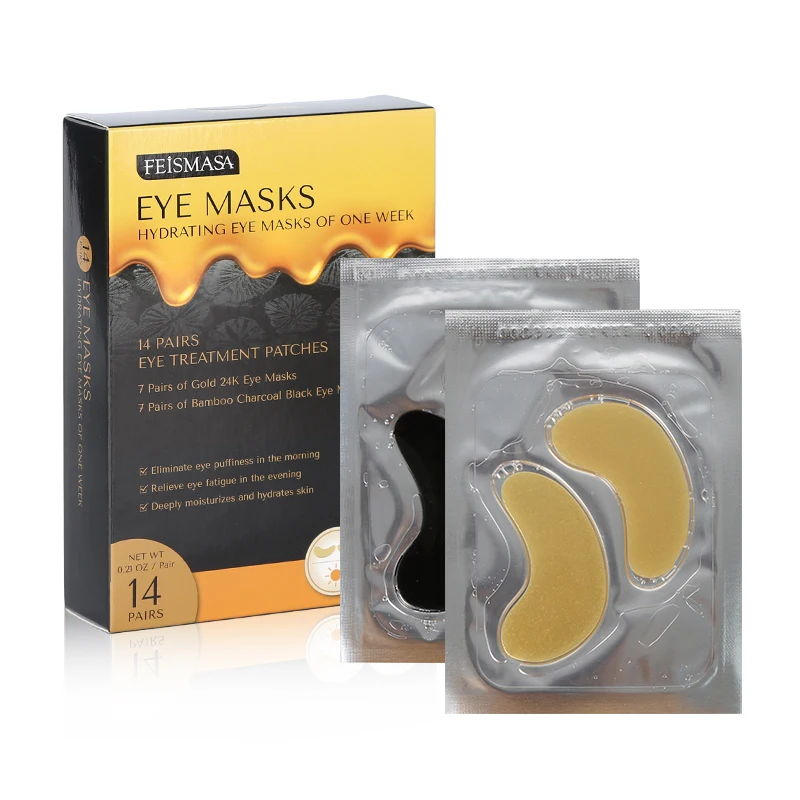 Custom Sleeping Vegan Dark Collagen Under Eye Mask At Night Or Morning For Removing Wrinkles