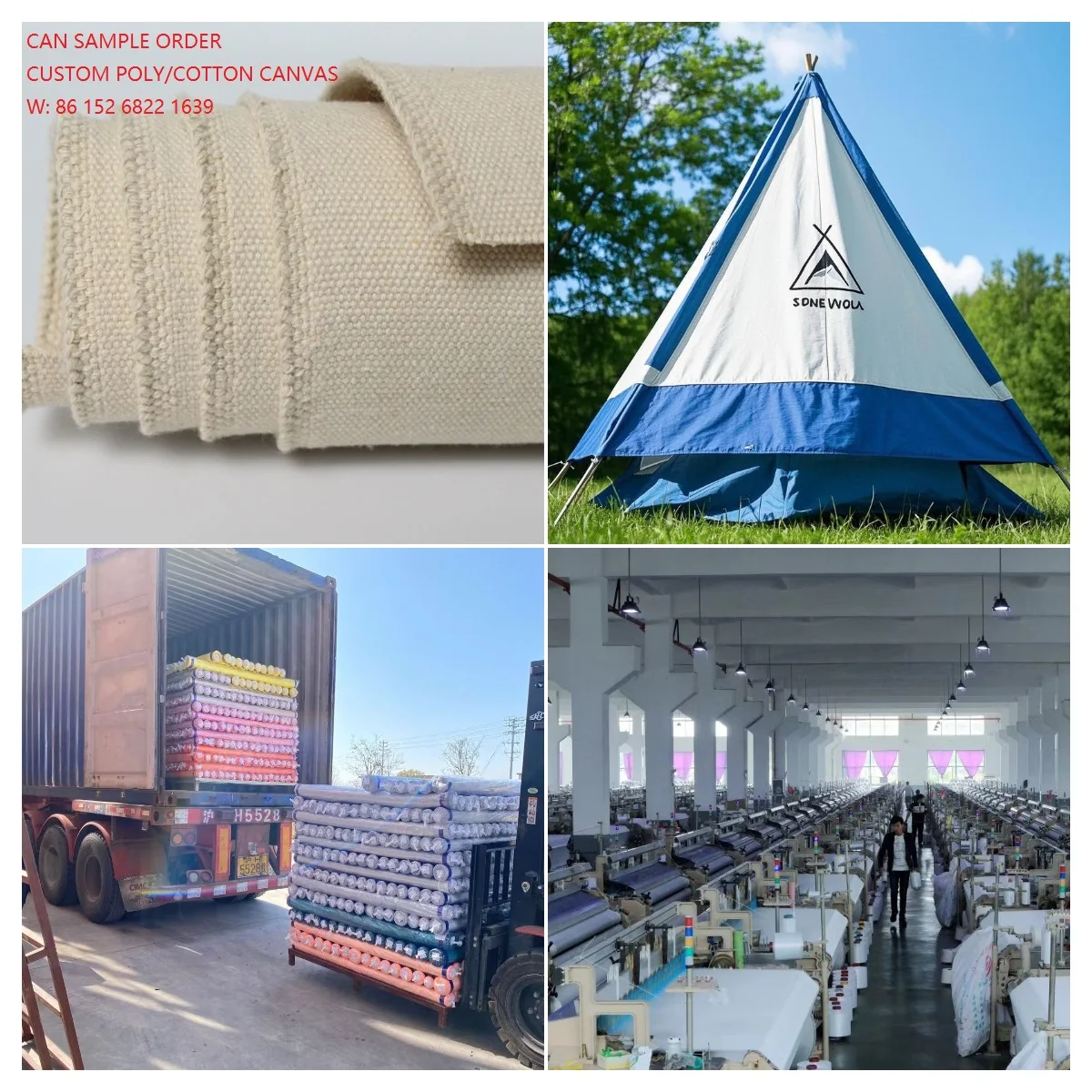 New Heavy 18oz Kevlar Fabric 100% Cotton Canvas Waterproof Tent Woven Technics Plain Dyed Cover Blackout Curtain Bags Covers