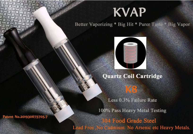 
Good Quality Quartz Coil cbd distillate oil With Vape Cartridge For Use 304 Steel Material 