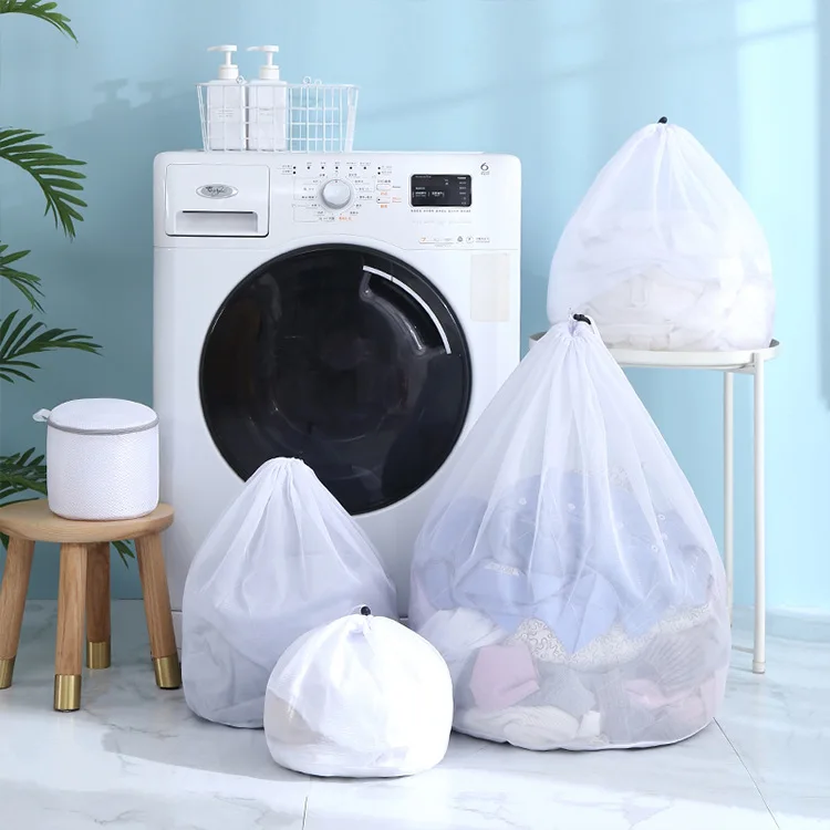 Wholesale Customizable Reusable Zipper Heavy Duty Hotel Travel Clothes Bra Lingerie Sock Net Mesh Laundry Wash Bag In Bulk