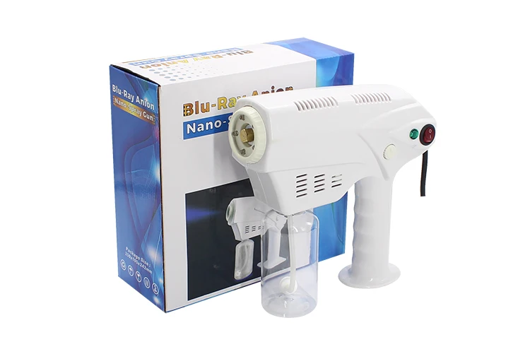 
Ultra Capacity Electric Portable Blu Ray Macro Spray Beauty Anion Blue Nano Steam Gun For Hair Heatment With Anti-skid Handle 
