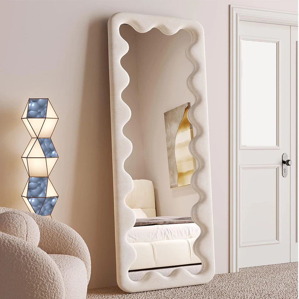 custom hollywood style antique flanner large full length floor stand wooden dressing mirror wall for bedroom  espejo spiegel