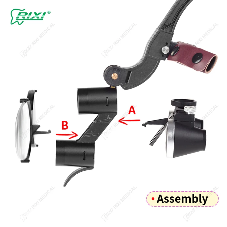 Dental Magnifier Medical Surgical LED Magnifying Glasses Loupes 2.5X 3.5X Dental Magnifying