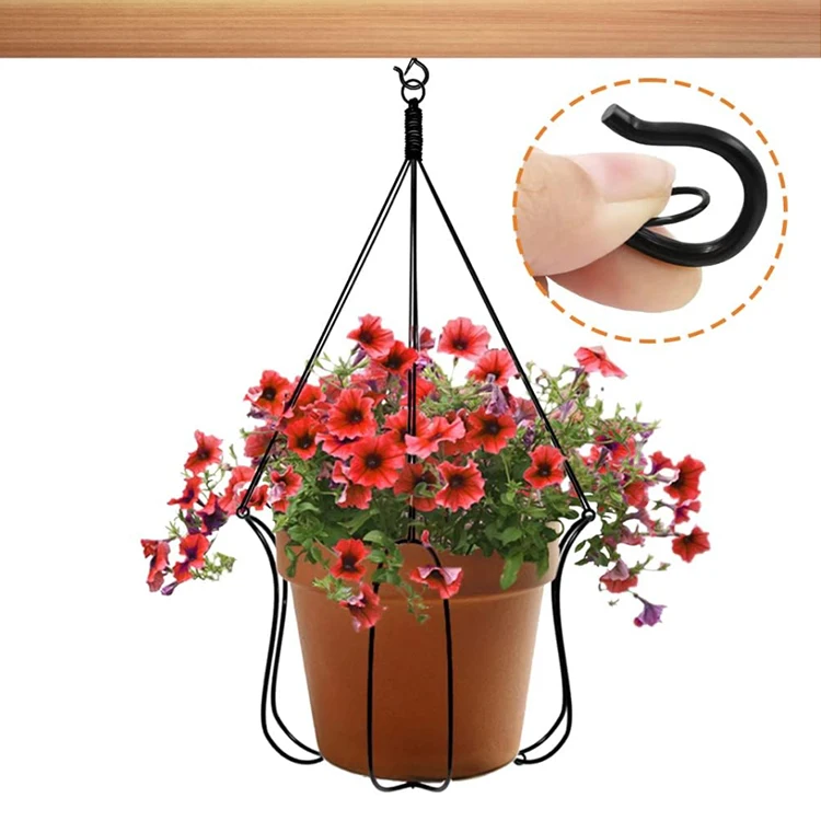 Hanging Plants Wind Chimes Boxed Christmas Lights Hanger Hooks Windproof Q Hanger Screw Hooks