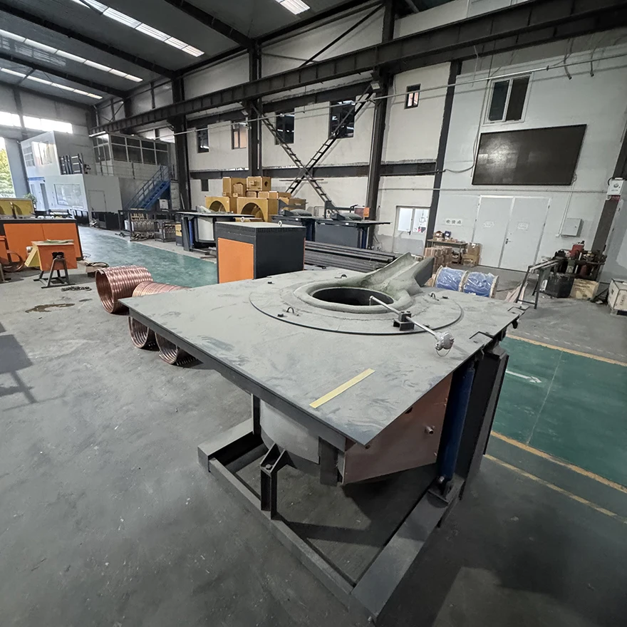 Automatic 1500Kg Induction Melting Furnace Induction Furnace For Cast Iron Aluminum Induction Furnace