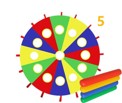 Rainbow Umbrella Parachute Toy Whack-a-mole Children Outdoor Games Children Sports Teamwork Boys Girls Kindergarten Toys