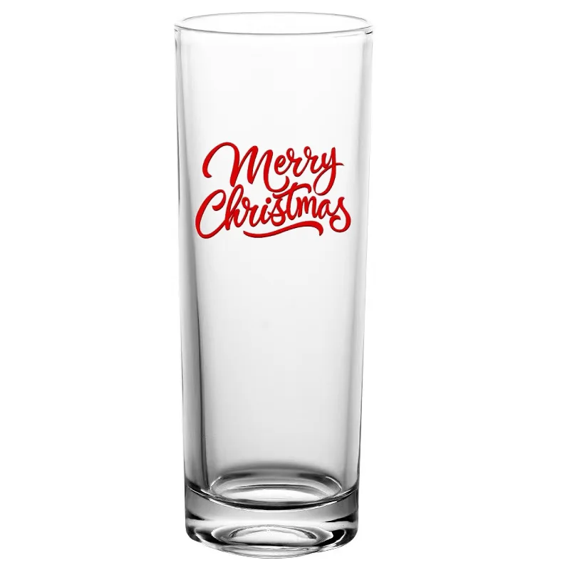 Halloween Christmas 9oz 10oz Highball Tall Glass Collins Whisky Cocktail Mojito Drinking Cup Stemless Wine Glasses Glass Tumbler