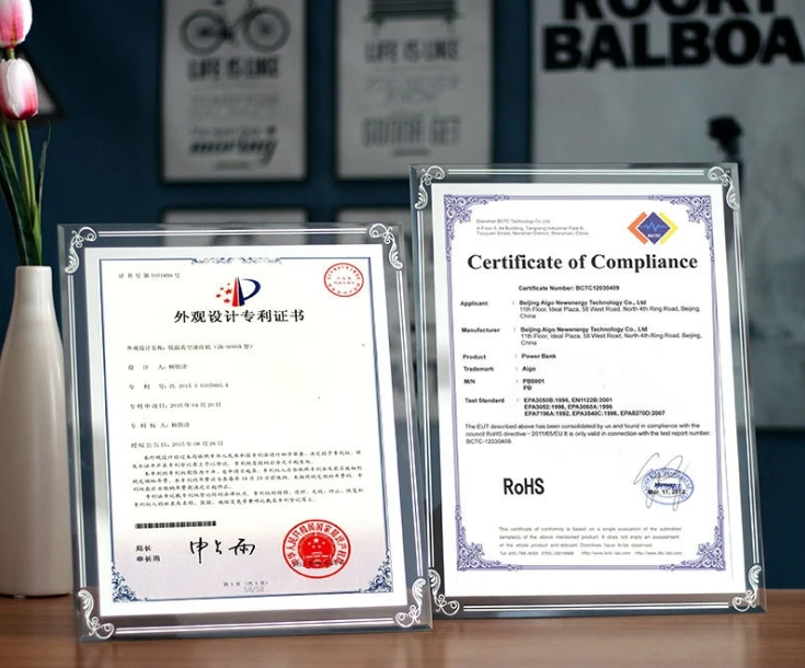  A4 сертификат награда коробка патента с украшением в виде кристаллов