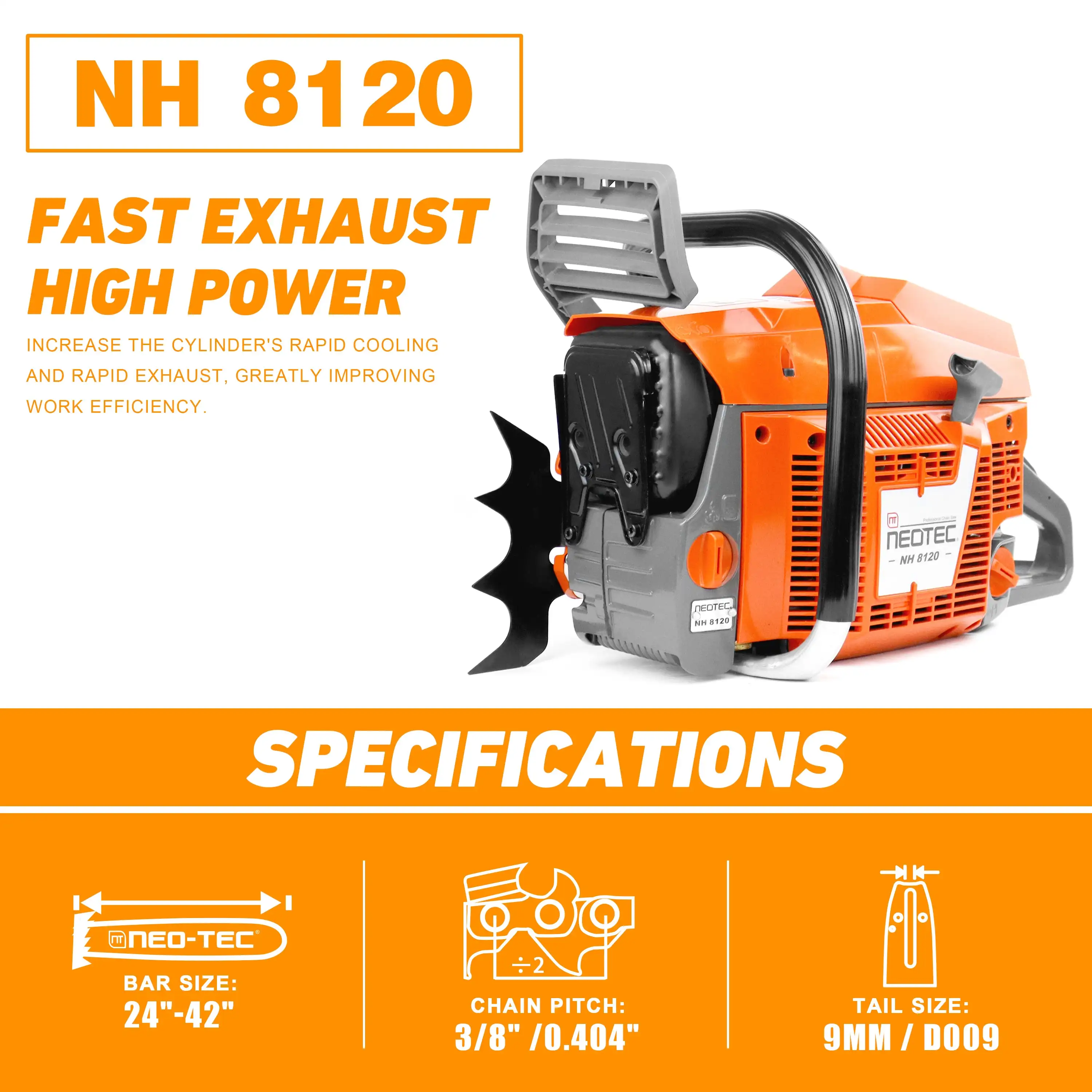 Газовая бензопила для HUS 3120xp