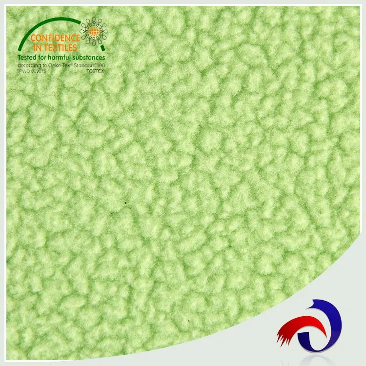 Knitted polar fleece 100 polyester sherpa bonded fleece fabric