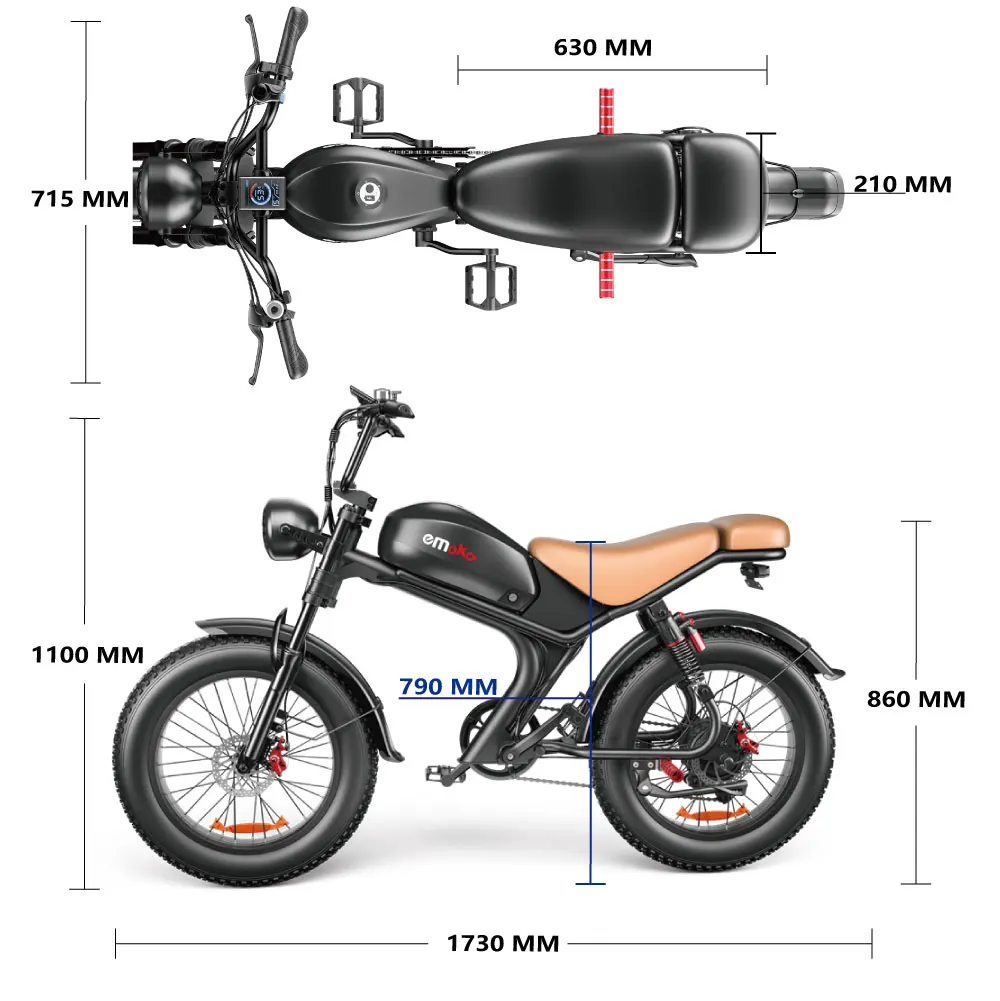Wholesale Emoko C93 48V 1000w fatest fat tire ebike fat wheels dual suspension mountain adult electric bike for men