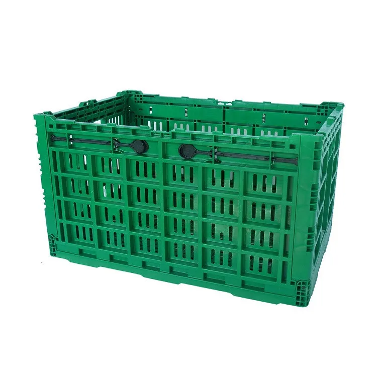 Factory wholesale with sliding clear box large size apple fruit vegetable folding tomato mushroom box plastic box LK604034W