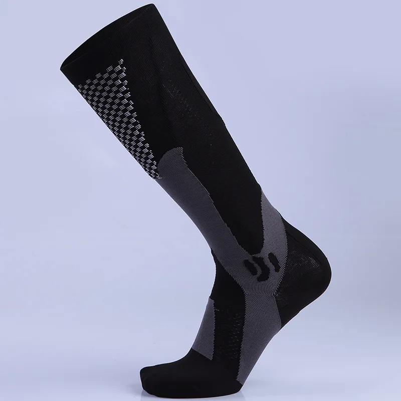 Custom Logo Wholesale Knitted Running Compression Socks Cycling Football Nursing High Long Sports Socks