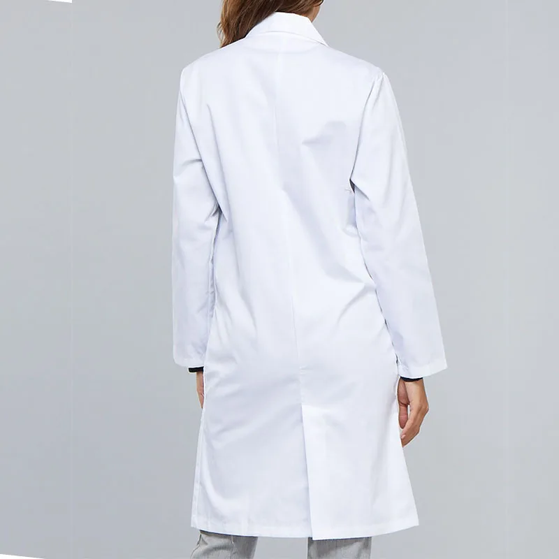 Medical Uniforms Ladies Fashion Doctor Nurse Uniform Hospital Uniforms 100% Cotton White Lab Coat