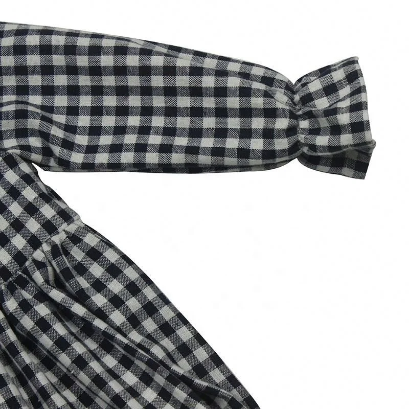 
Bulk Buy Infant Clothes Baby Cute Long Sleeve Girls Romper Black And White Plaid Bodysuit 