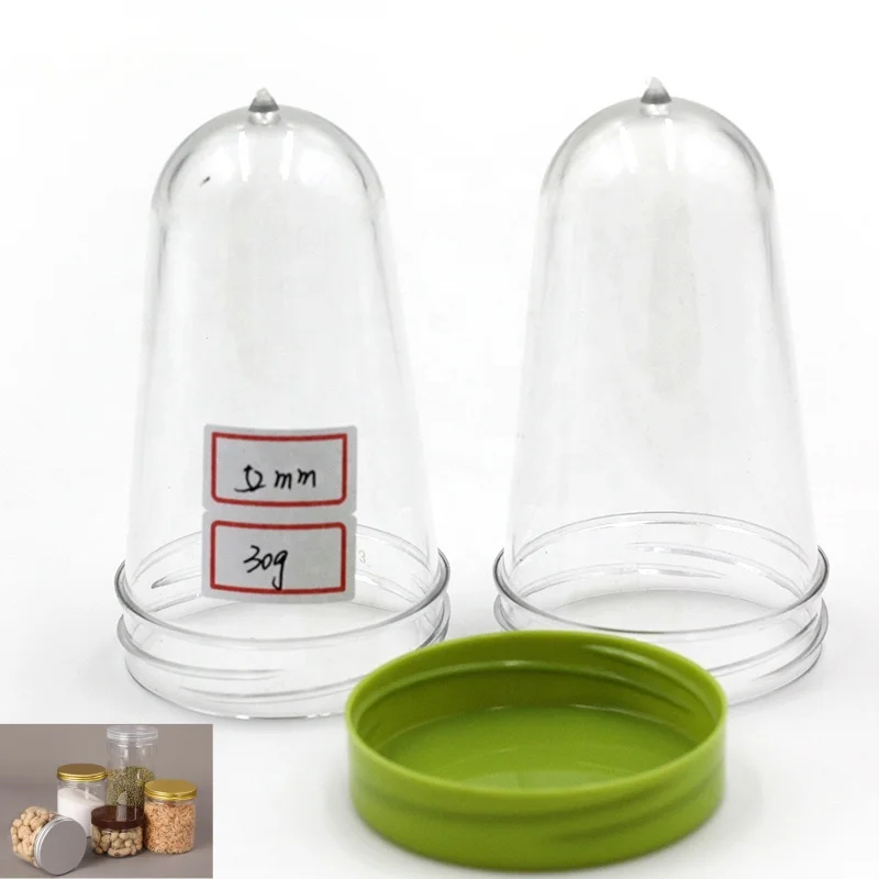make high-quality Different size  plastic Jar PET preform  supplier pet preform for food jar