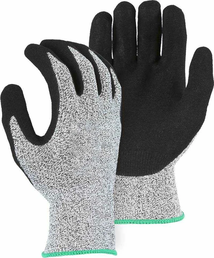 
In Stock Safety Level 5 Hppe Anti Cut Resistant Gloves Fabric 