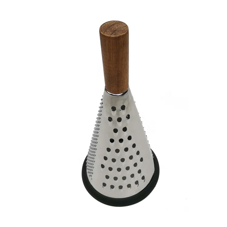 Высокое качество акации ручка 3-по бокам для кухни из нержавеющей стали коробки терка овощных сыра кухонный гаджет