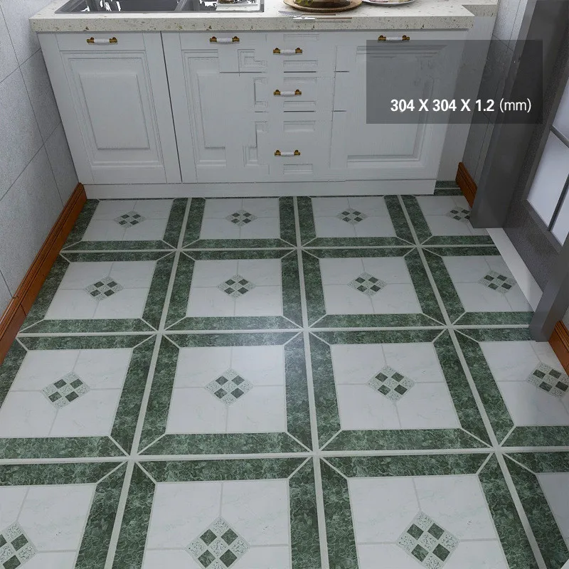 PVC self-adhesive flooring with cement thickened wear-resistant and waterproof flooring bedrooms and household use