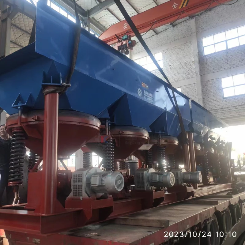 High Quality Sand Gold Mineral Chrome Copper Manganese Barite Diamond Separating JT5-2 Gravity Jig Mining Concentrator Machine