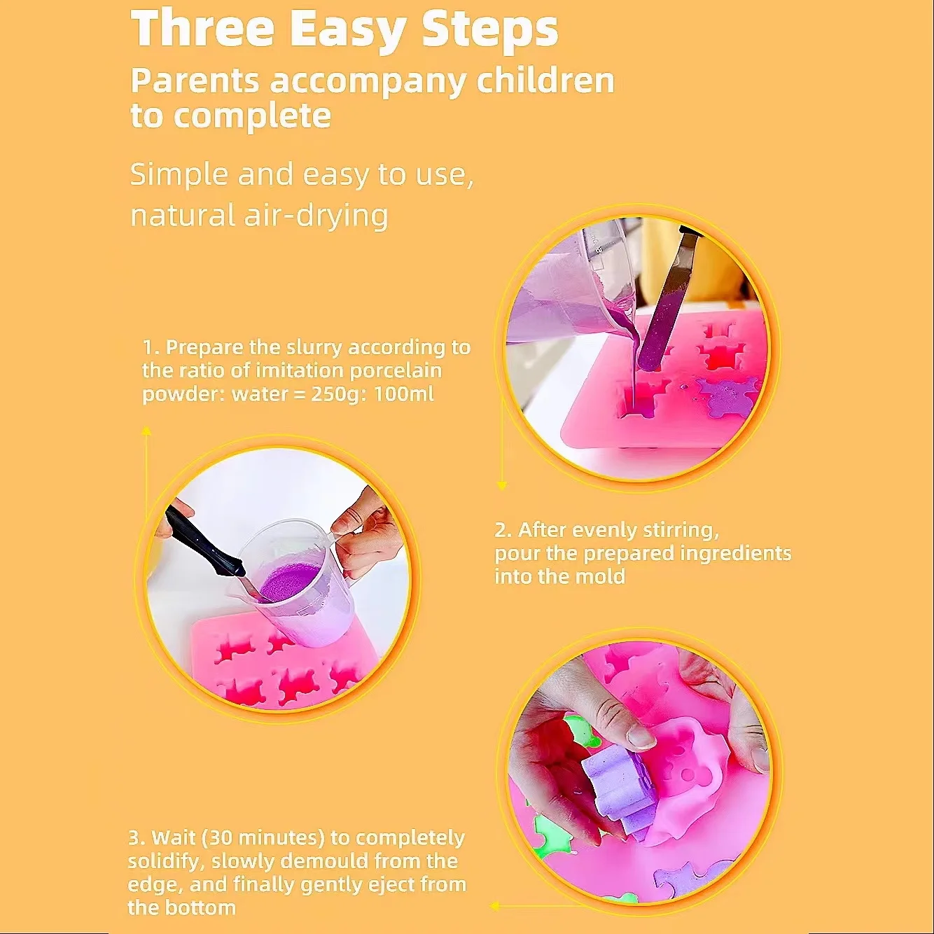 Factory Direct 100% Food Grade 12 Silicone Cute Animal Building Blocks Molds Ceramic Stack Toy Set For Kids Promotion Gift