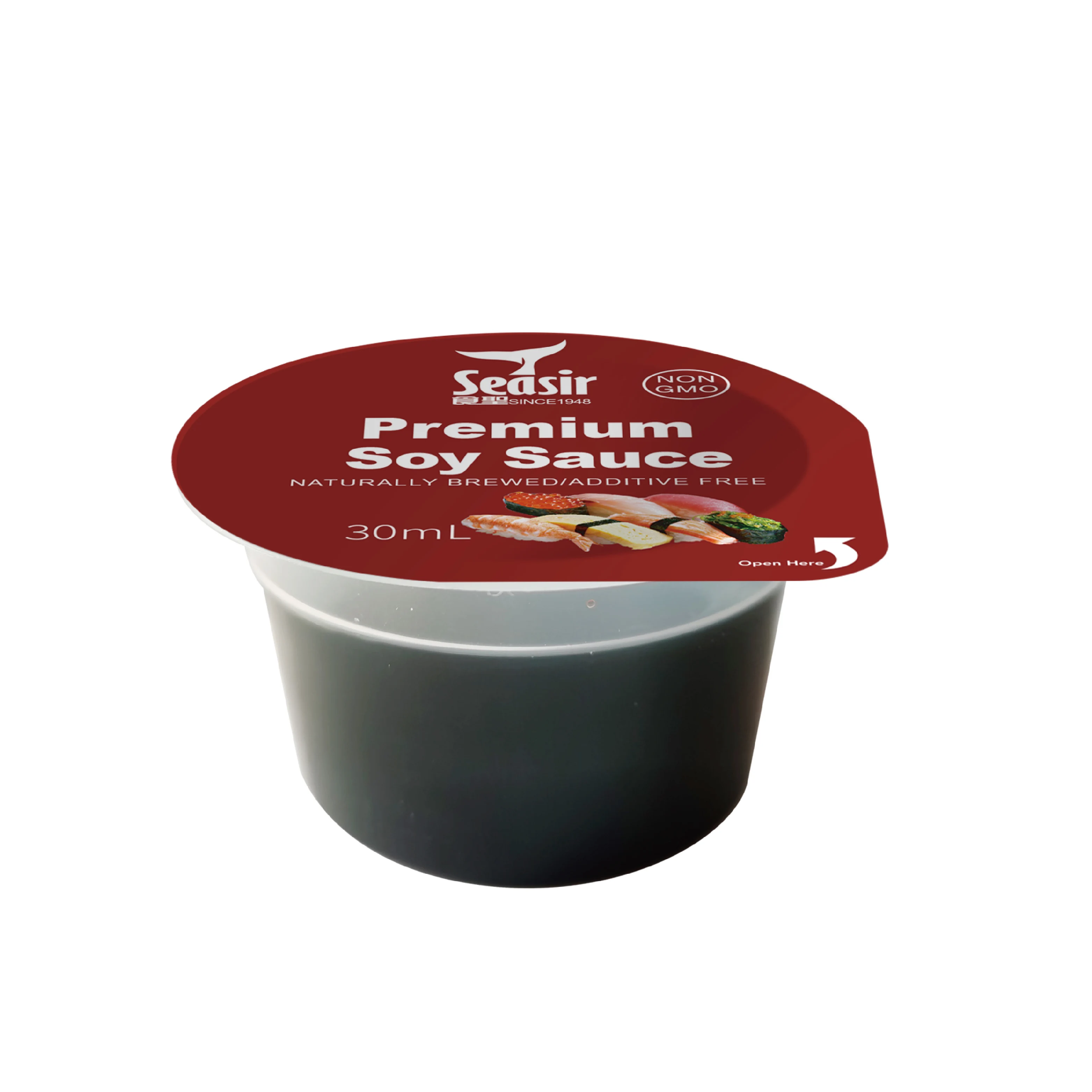 Chinese traditional 30ml takeaway shoyu cups mushroom halal soy sauce for restaurant 30ml