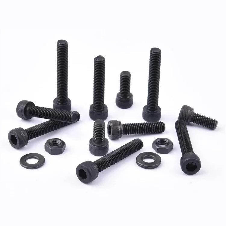 M10-1.5 x 30mm Hexagon Socket Head Cap Screws 10.9 Grade Allen Socket Bolt Drive Steel Black Bright Finish Machine Full Thread