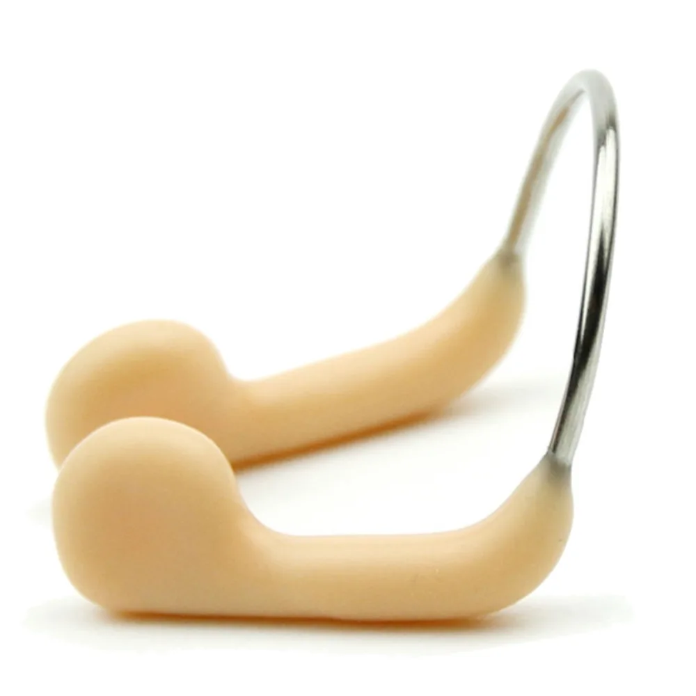 ZLF Soft swimming nose clip unisex durable waterproof swimming accessories metal latex training nose clip NP-1