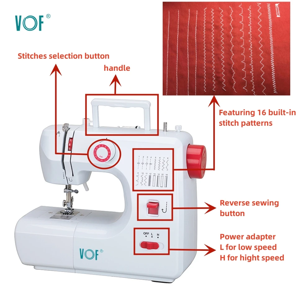 16 stitching sewing machine FHSM 700 electric overlock garment sewing machine factory price