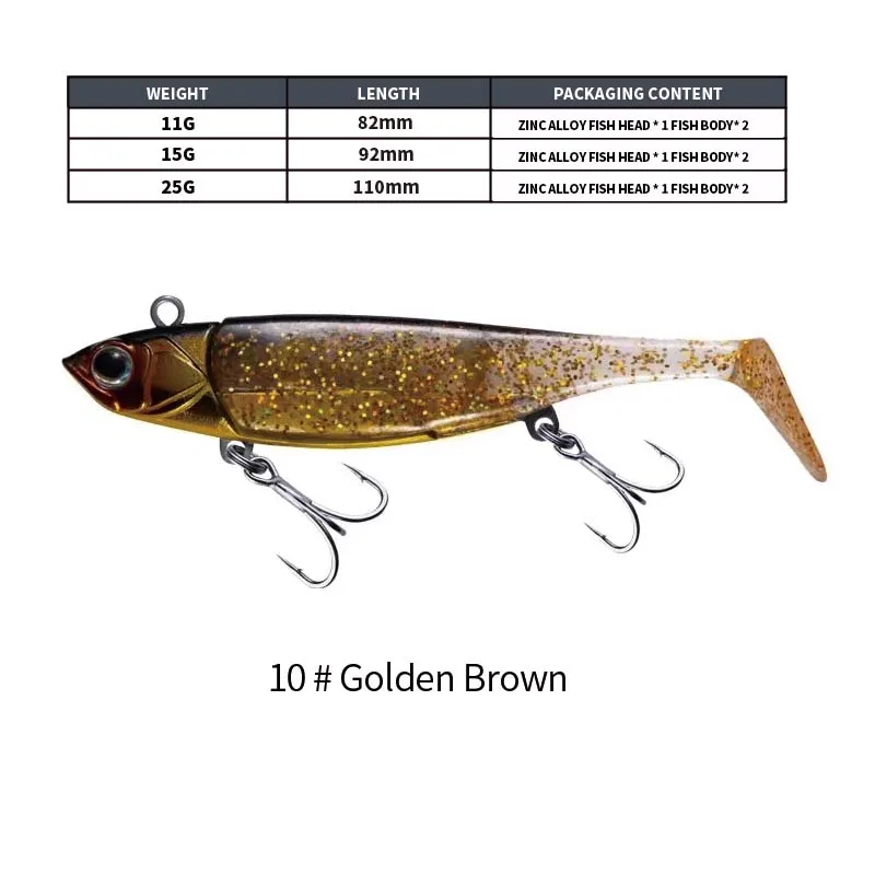 Soft Plastic Swim Baits Fishing Jig Head Swim Shad Lure With Paddle Tail For Trout Bass Fishing lure