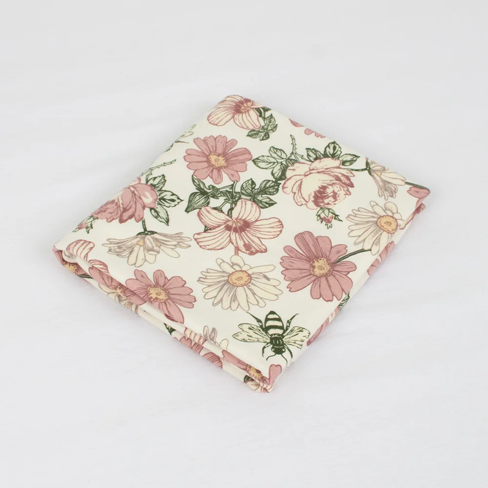 Customized 100% Organic Cotton Knitted Baby Bedding Swaddle Muslin Blanket Soft Luxury Baby Blankets Set