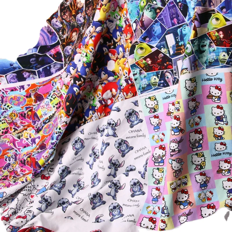 tie-dyed jersey knit fabric custom cotton print 95% cotton 5% spandex elastic cotton knitting fabric