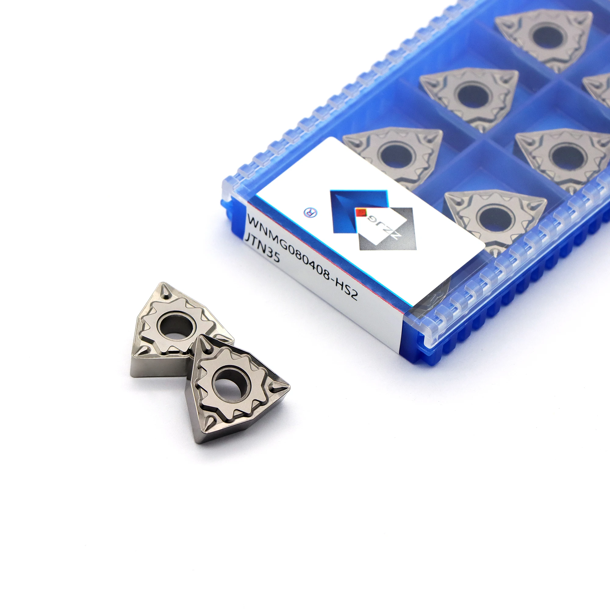 WNMG080404 WNMG080408-HS2 Tungsten carbide cermet inserts Turning inserts ZZJG Brand cutting tools