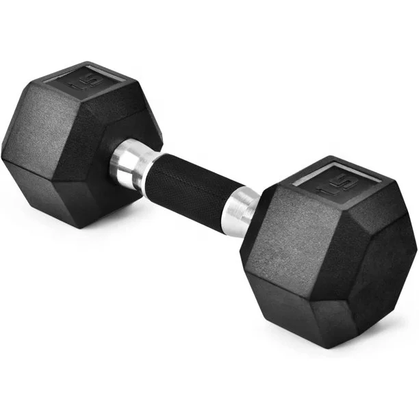 Powerman Fitness Strength Training Wholesale Gym Cast Iron Rubber Mancuernas 20kg 40kg 45 Lbs Kg Hex Dumbbells