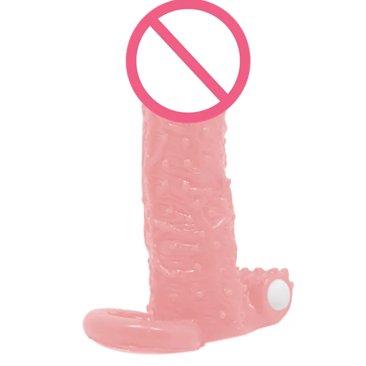 The Newest Product Soft Performance Penis Sleeve Vibrating Realistic Penis Extension Extender Cock Sleeve