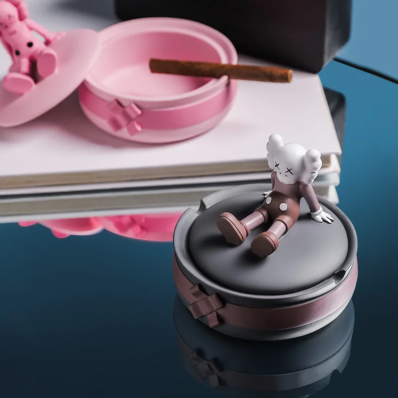Violent Bear Creative Ashtray Resin Crafts Living Room Cafe Bar Desktop Crafts Small Ornaments Smoking Lovers Gifts