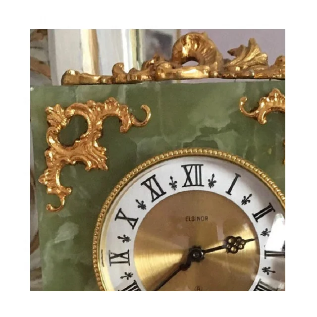 Hot Selling Bright Green Marble Clock In Cheap Price Available In Pakistan