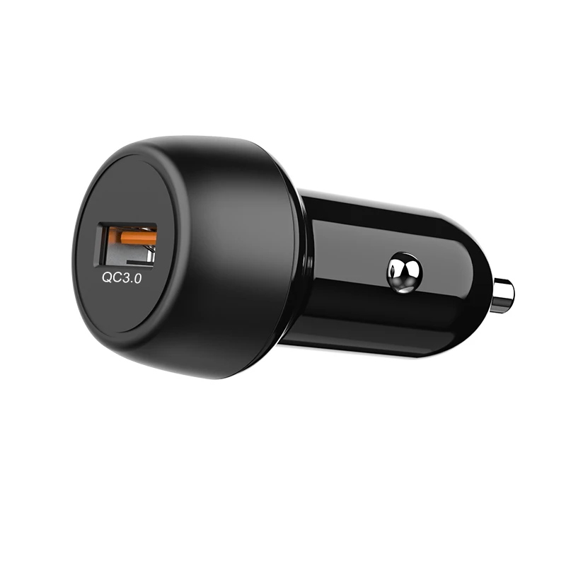 IBD Mini Design Single Port QC3.0 4.0 18W Quick Charge Car Charger With Matte Finish Bottom For iPhone 12&13