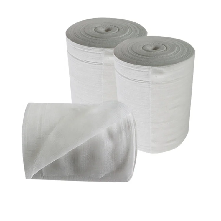4 Ply Jumbo Medical Bleached Hydrophilic Absorb Cotton Gauze Roll