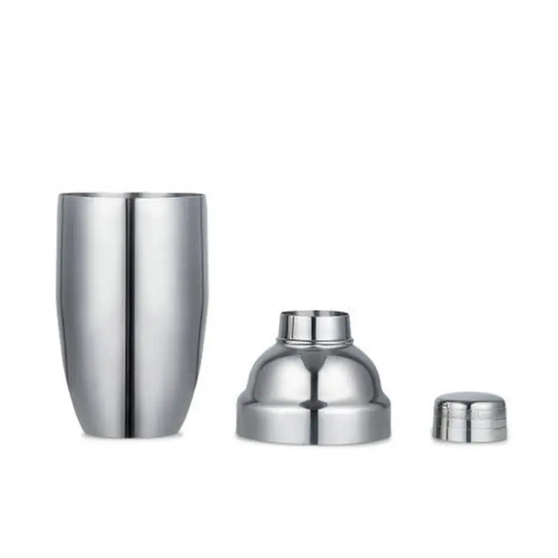 Professional barware 550ml stainless steel cocktail shakers in shiny finish bar custom color shaker set bar accessories