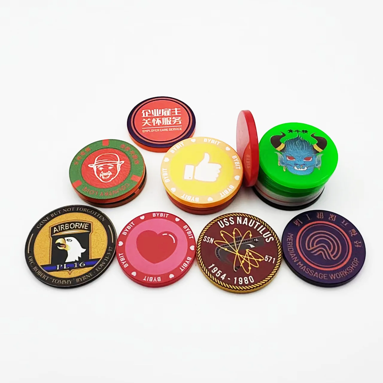 Unisex Customized round Plastic Chips Acrylic Cartoon Game Coins for Chess & Card Points Money & Banking Toys