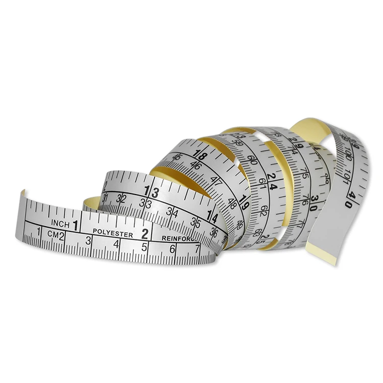 Wintape 1m Adhesive Silver Measuring Tape Workbench Ruler Tape Black Promotion Custom Logo Plastic Tape Measuring Measu 0.125mm
