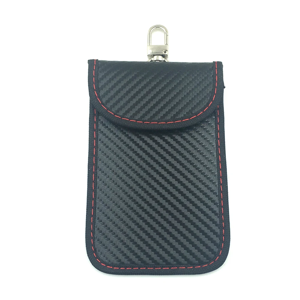 Keyless Entry Fob Signal Blocking Wallet Anti Tracking Anti Theft Jammer Faraday Pouch For Car Keys 2 Pack Faraday Bag