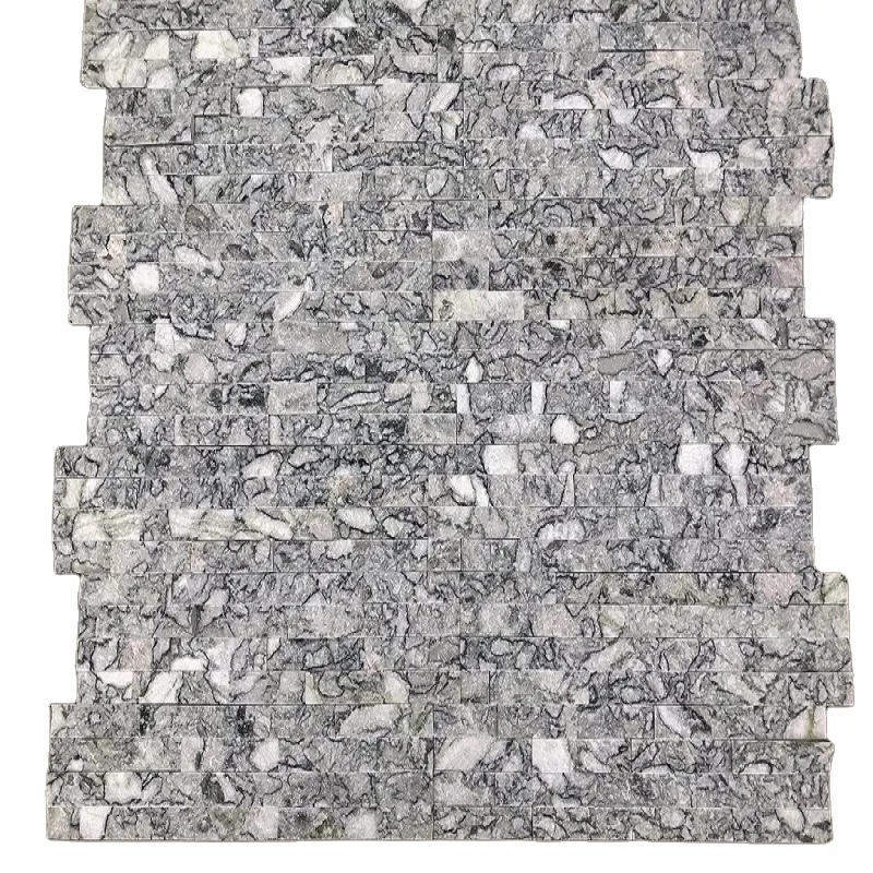 Natural Cloudy Jade Grey Stone Ledgestone Wall Panel