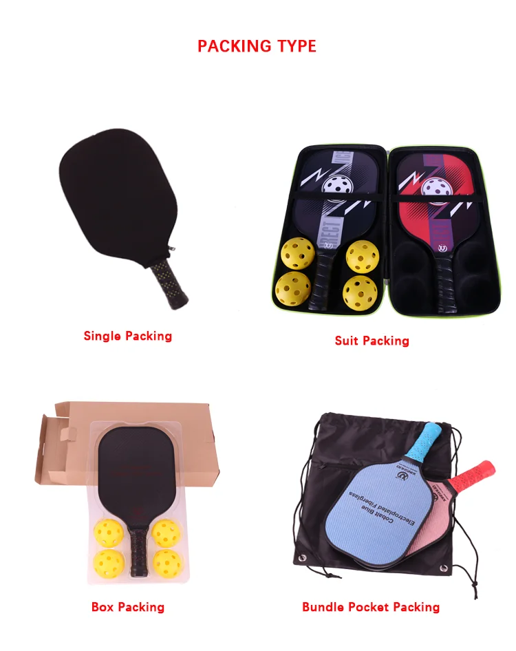 Carbon Fiber Composition PP Honeycomb Core 2 Pickleballs 2 Pickleball Paddle Greengraphite Pickleball Paddle Set